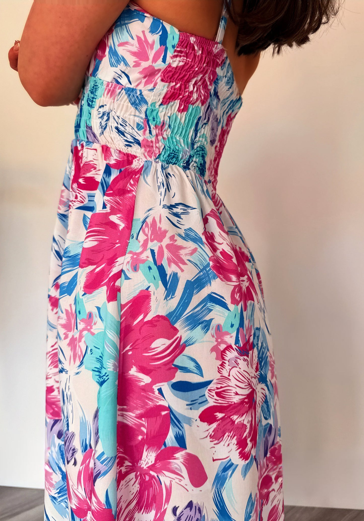 Ivy Summer Dress in Pastel Print